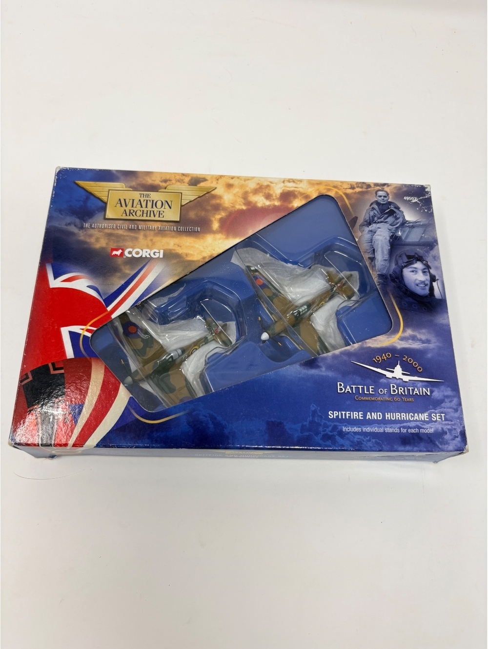 Corgi 49507 Battle of Britain Spitfire Hurricane Diecast Model Set Boxed